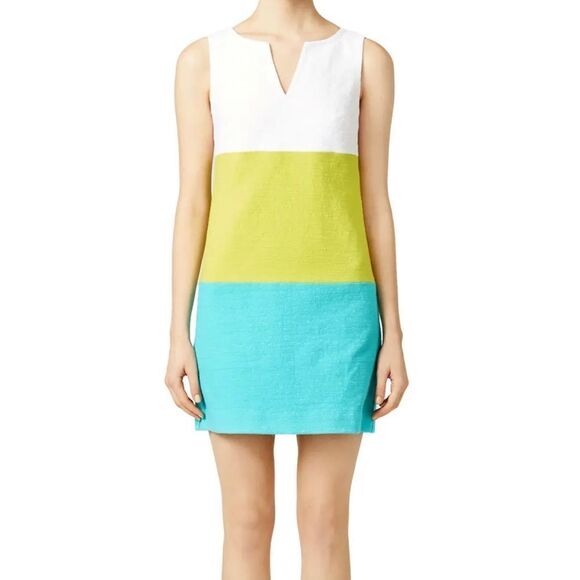TRINA TURK Miss Brady Women’s Color Block Sleeveless Mini Dress - US 2 - Picture 1 of 10